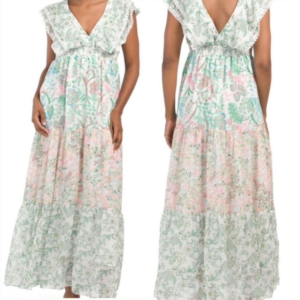HOST PICK ❤️ House of Harlow 1960 Romantic Tiered Maxi Dress
